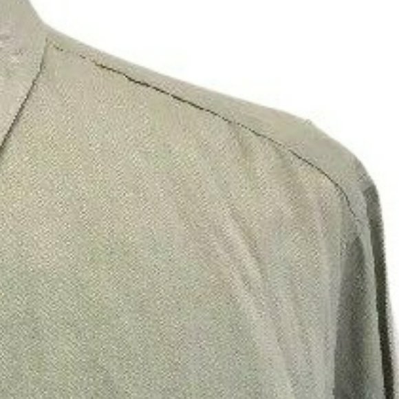 ALFANI Mens Dress Shirt Silk Blend XL - 17 1/2 34-35 Gray Button L/S Grey - Picture 4 of 7